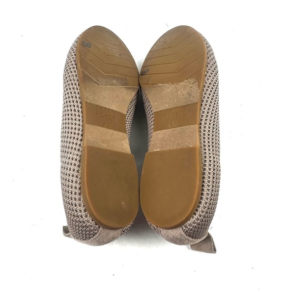 Eileen Fisher Naomi Ballet Flats 8.5 Stretchy Knit Slip On Comfort Shoes Womens - Picture 5 of 8